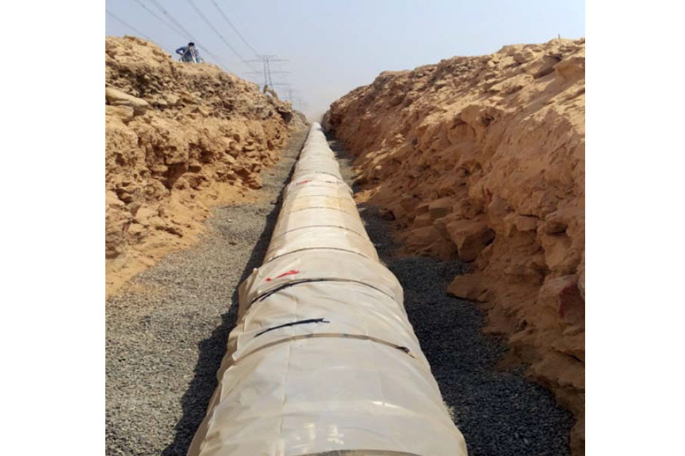 Pipelines connecting eastern El Medina El Monouara tanks and El Ashira Tank
